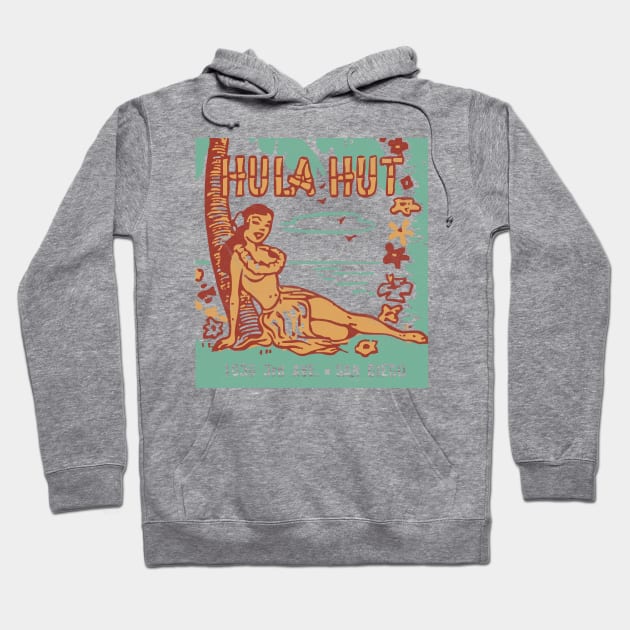 Hula Hut / Vintage Tiki Americana Hoodie by RCDBerlin